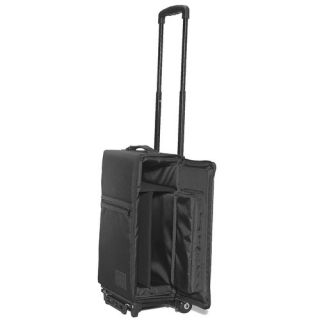 Padded Hard Side Wheeled Projector Case with Removable Laptop Case: