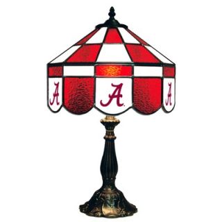 Sports Fan Products NCAA 14 Executive Style Stained Glass Table Lamp