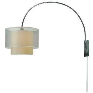 Trend Lighting Corp. Brella One Light Arc Wall Lamp in Brushed Nickel