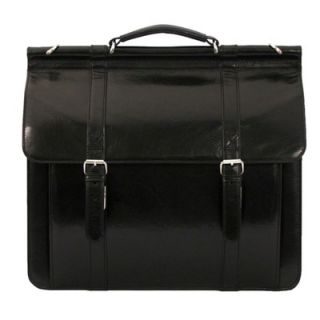 Dr. Koffer Fine Leather Accessories Sergei Classic Flapover Briefcase