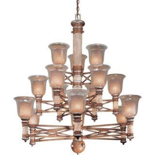 Country Ranch 15 Light Chandelier