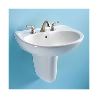 Toto Supreme Wall Mount Bathroom Sink with SanaGloss Glazing   LT241