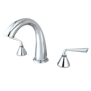 Elements of Design Roman Tub Faucet with Metal Lever Handles