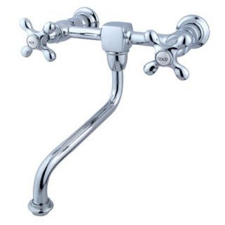 Elements of Design Heritage Wall Mounted Sink Bathroom Faucet with
