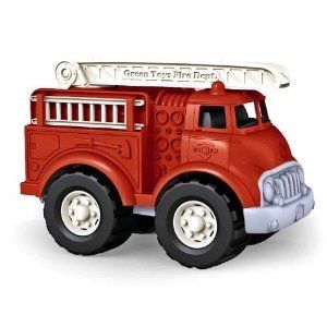 New Green Toys Recycled Plastic Fire Truck Made in USA
