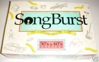 Songburst 50s 60s Edition Complete The Lyric Game
