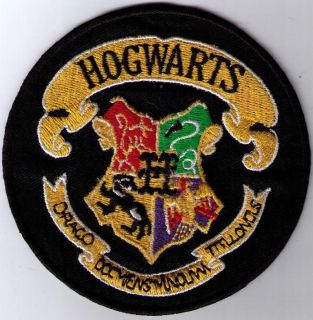 Harry Potter Hogwarts School Crest Patch Iron on Sew On