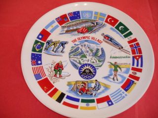 1980 Lake Placid Winter Olympics XIII Souvenir Plate The Olympic