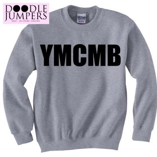YMCMB Grey Drake Weezy Jumper Sweatshirt Men Women Sweater UK Seller