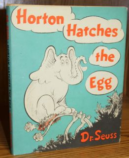 Dr. Seuss HORTON HATCHES THE EGG 1965 w/DJ Suess