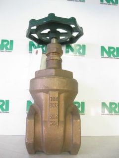 GRINNELL 3000 3IN BRASS GATE VALVE 200 WOG 125 SWP CLASS 200 THREADED