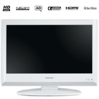 TV LCD 19 Toshiba Bianco HD Ready Decoder HDMI