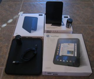 HP Touchpad 32GB Tablet Touchstone Original Cover Screen Protector