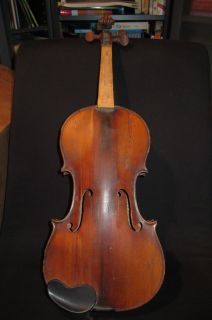 Antique Violin Labled Johann Gottfried Glier WOW Old RARE 