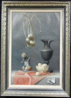 Proferio Grossi Dated 1966 Italian Still Life Listed A Beauty