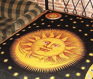  Sunburst Tapestry Bed Spread Wall Hanging or Altar Cloth