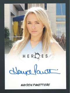 HAYDEN PANETTIERE 2010 LIMITED EDITION ON CARD AUTO HEROES AS CLAIRE