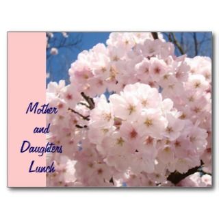 Mothers & Daughters Lunch Invitation Announcement Postcard