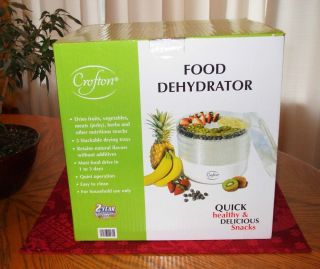 Crofton Food Dehydrator QUICK EASY HEALTHY SNACKS Fruit Jerky NEW