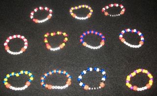  NBA Team Support Bracelets