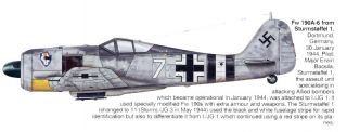 48 Focke Wulf Fw 190A 6/7/8 8./JG 300 ST 1 JG 1 (Luftwaffe