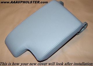 BMW E 46 CENTER CONSOLE ARMREST COVER FOR ARM REST IN GREY LEATHER