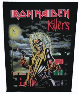 XLG Iron Maiden Killers Heavy Metal Music Band Woven Badge Applique