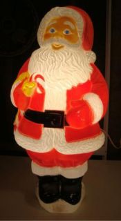  Lighted Santa w Candy Cane 30 Outdoor Light Grand Venture XLNT