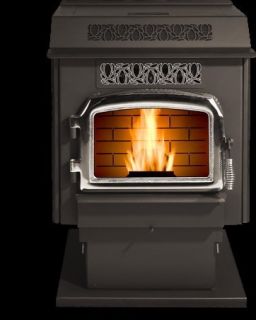 St Croix Pellet Stove and Stone Hearth Pad