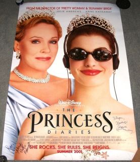 Anne Hathaway Heather Matarazzo Signed Auto The Princess Diaries Movie