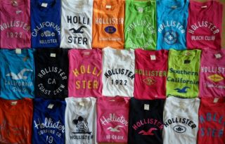  Abercrombie Women Solid Stripes Graphic Tee Shirt T Shirt Top