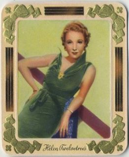 Helen Twelvetrees 1930s Garbaty Movie Tobacco Card 94