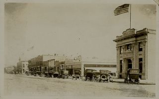 1920 Rexburg ID Real Photo Main Street Idaho