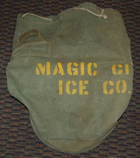 Vintage Heavy Khaki Evaporation Cooler Magic City Ice House Boy Scout