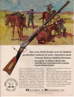 1972 Harrington Richard H R Springfield Rifle Print Ad