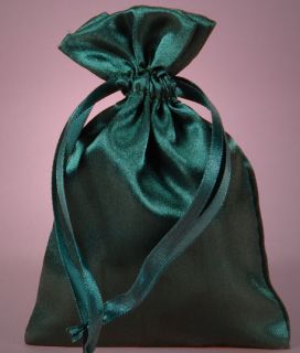 Drakes Dice Bags 5x8 Satin Pouch Forest Green