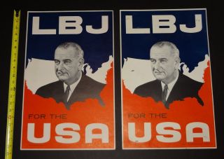 1960s Campaign Posters Richard Nixon Lyndon B Johnson