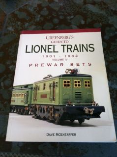 Greenbergs Guide to Lionel Trains 1901 42 Volume IV Prewar Sets