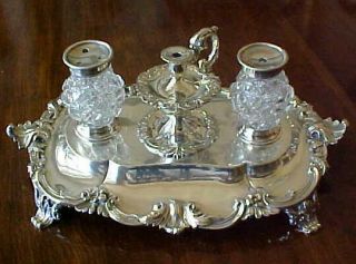  Inkstand made by the noted London silversmith, Henry Holland
