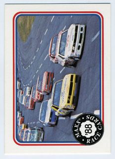 1988 Maxx Race Cards 49 Chevrolet Ford Lead in 1987 Charlotte