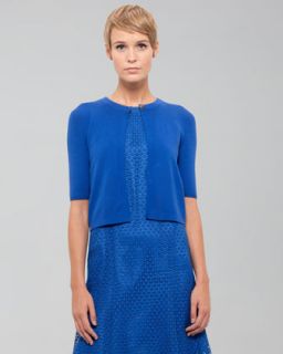 Elie Tahari Emory Lace Sleeve Dress   Neiman Marcus