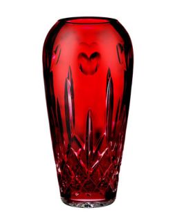 H60R5 Waterford I Love Lismore Red Bud Vase
