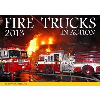 Fire Trucks in Action 2013 Deluxe Wall Calendar Office