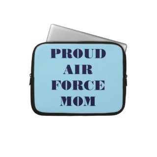 Laptop Sleeve Proud Air Force Mom 