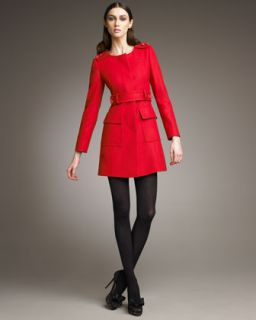RED Valentino Belted Bow Coat   Neiman Marcus