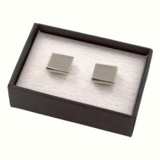  Square Metal Cufflinks in Gift Box Engraved Groomsmen Gift