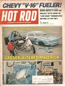 January 1971 Hot Rod Don The Snake Prudhomme Mario Andretti Mexican