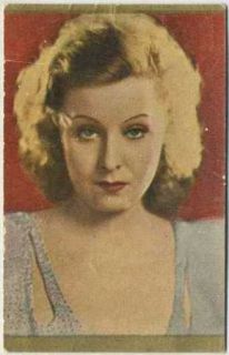 LILIAN HARVEY Vintage 1936 Danmarks Film Stars Trading Card #66