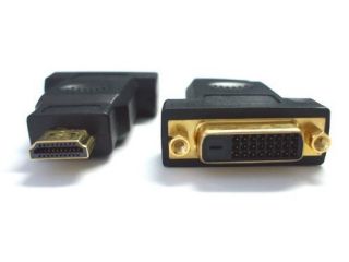 DVI D Female to HDMI Male Adapter Gold Plated