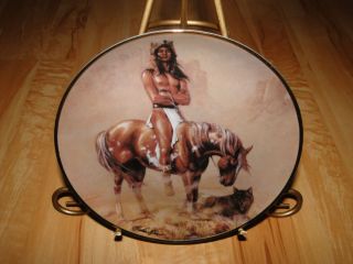 Hermon Adams Spirit of The Desert American Indian Franklin Mint Plate